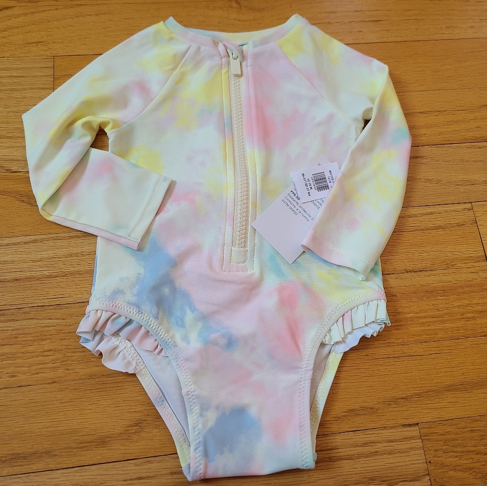 NWT- Zip front One Piece Baby Swimsuit